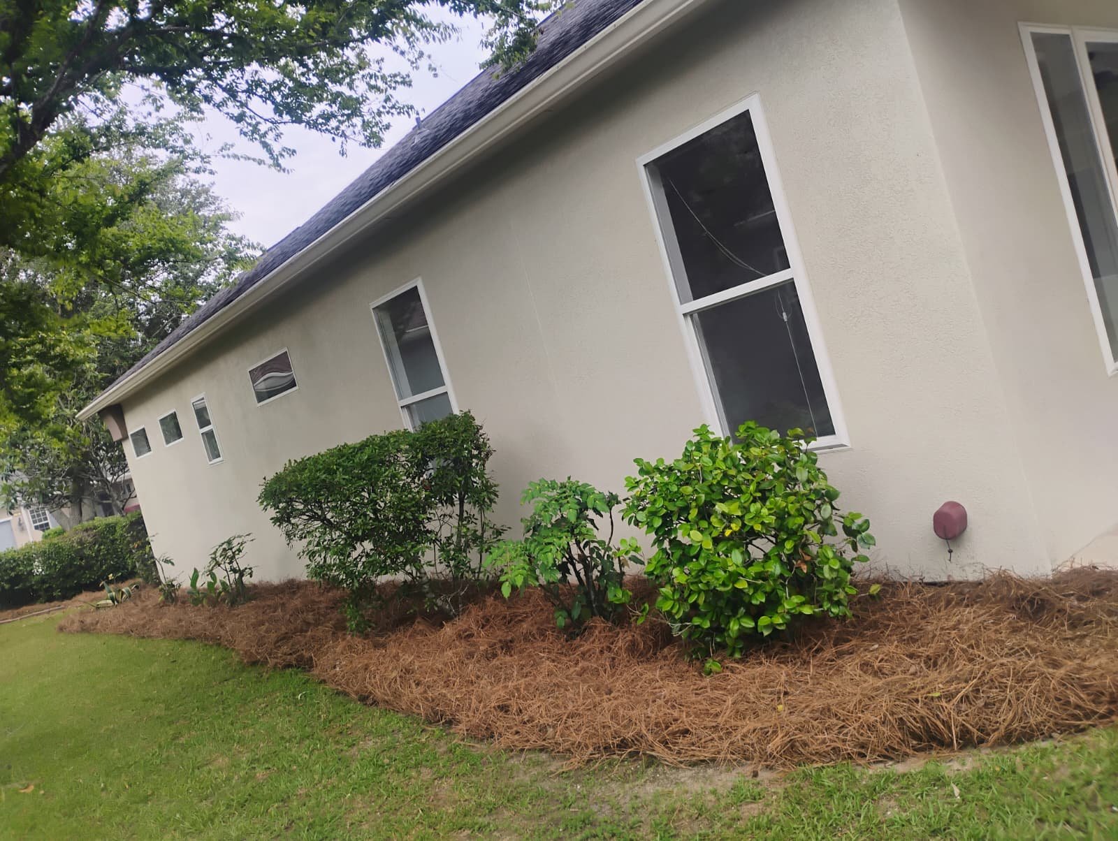 Mulch and pine straw landscaping service